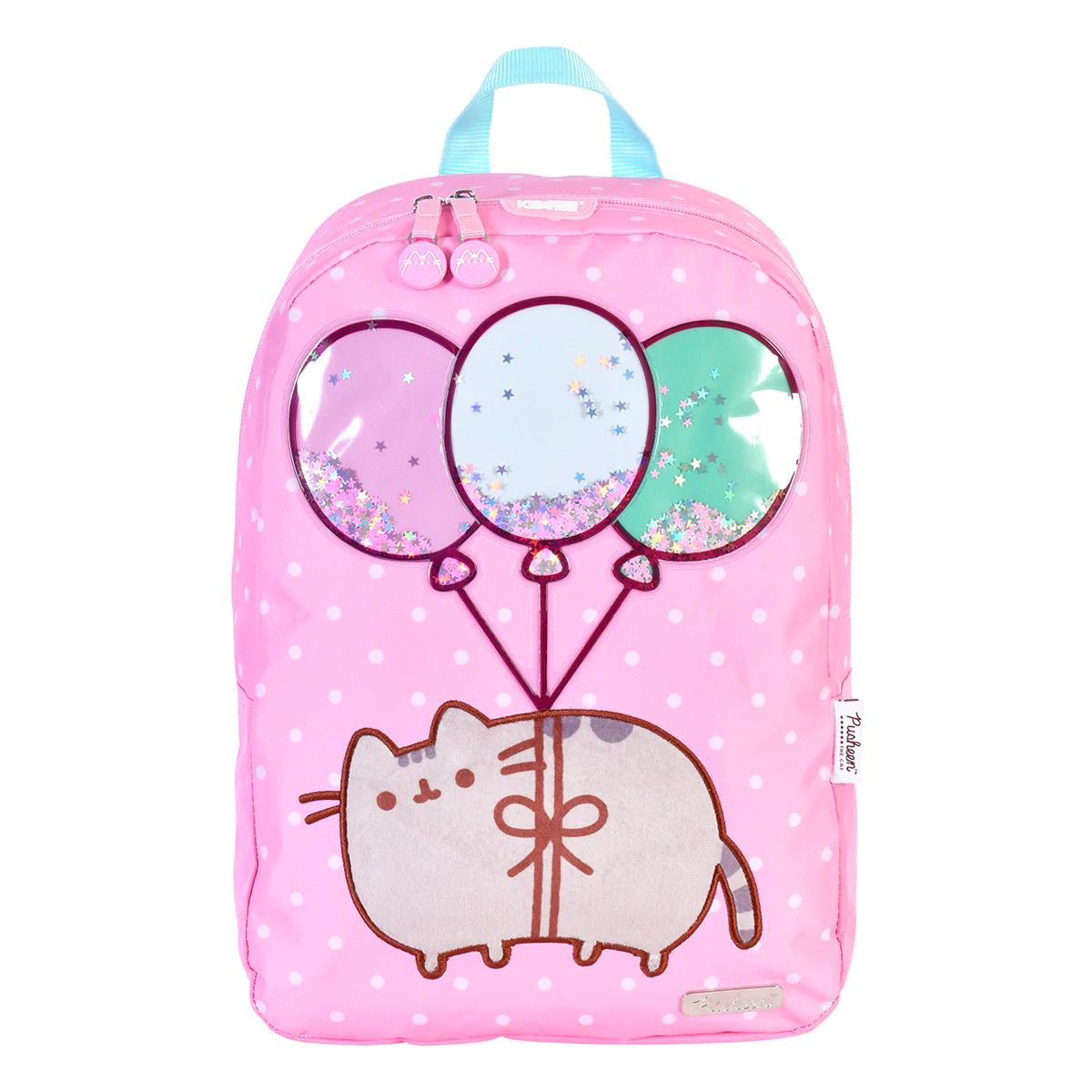 Foto 2 pulgar | Mochila Yadatex Gato Pusheen color Rosa The Cat Gatita en Globos con Estrellas