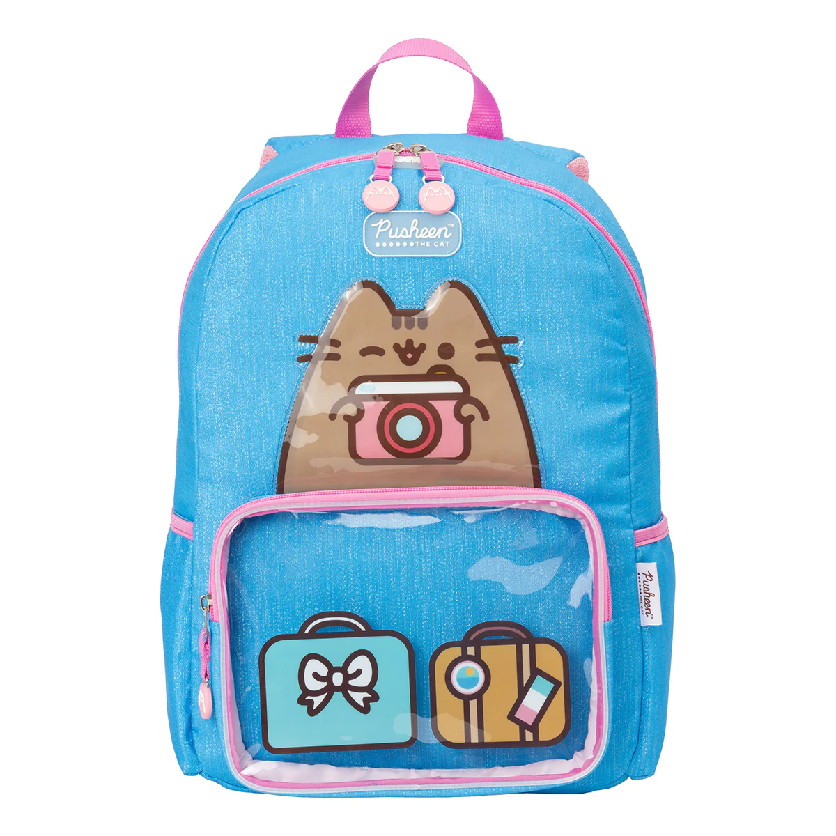 Mochila Yadatex Gato Pusheen The Cat Gatita De Viaje Fotografo color Azul