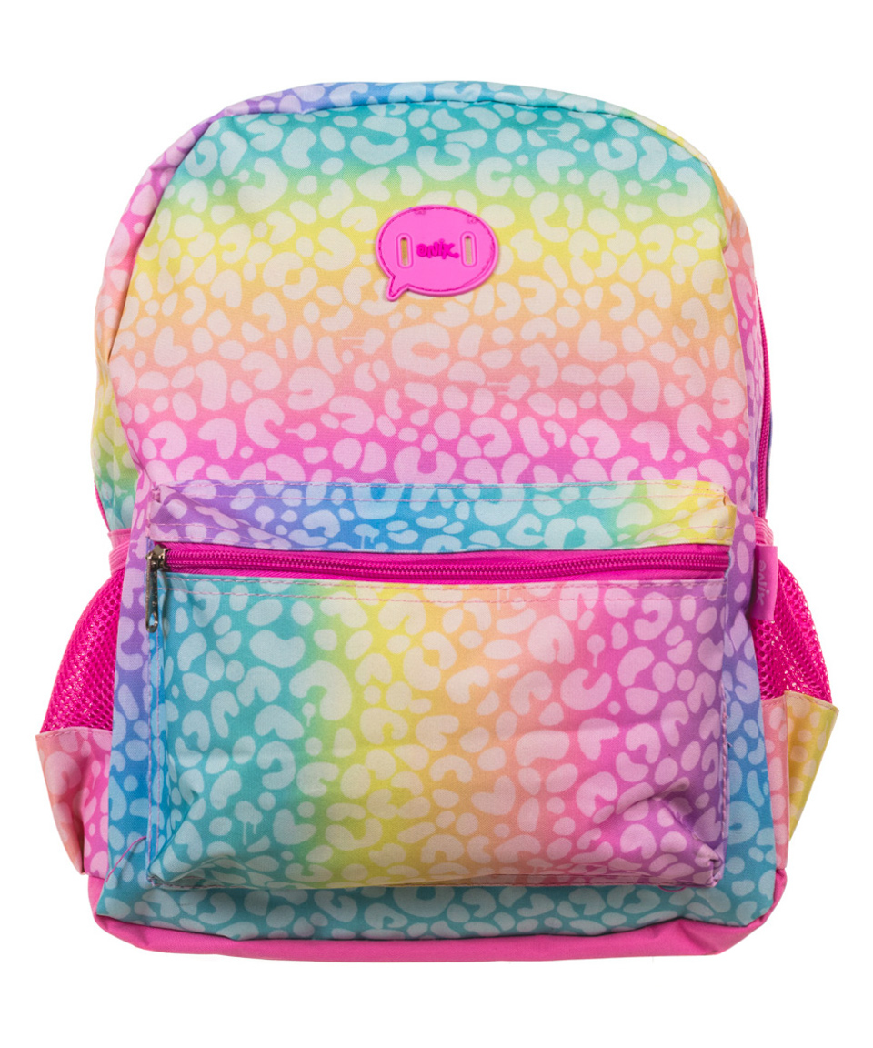 Mochila Onix 14292323006 color Rosa Arcoíris Animal Print