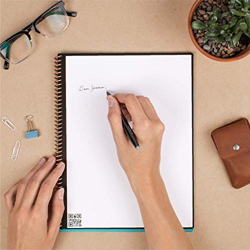Foto 6 pulgar | Venta Internacional - Cuaderno Rocketbook Ecológico Puntos Bolígrafo Paño Negro Tamaño Ejecutivo