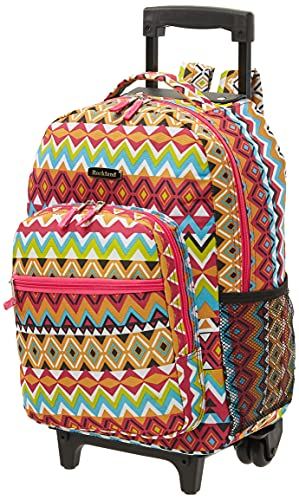 Foto 2 pulgar | Venta Internacional- Mochila con Ruedas de Doble Asa Rockland Tribal de 17 Pulgadas