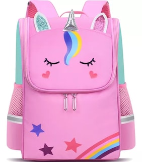 Foto 1 | Mochila Infantil FUNBU Espacial Preescolar Primaria Media Fuccia para Niña