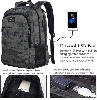 Foto 5 | Venta Internacional- Mochila con Usb Matein Resistente al Agua