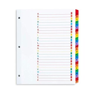 Foto 4 | Venta Internacional- Pestañas Carpeta 3 Anillas O Cuaderno A-z Multicolores Índice Personalizable 3 Juegos