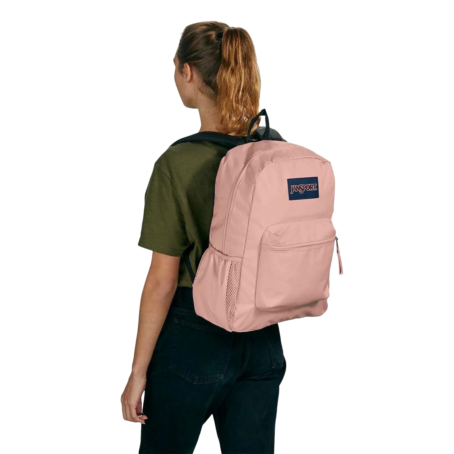 Foto 5 pulgar | Mochila Jansport Cross Town Js0a47lw7n8 Rosa