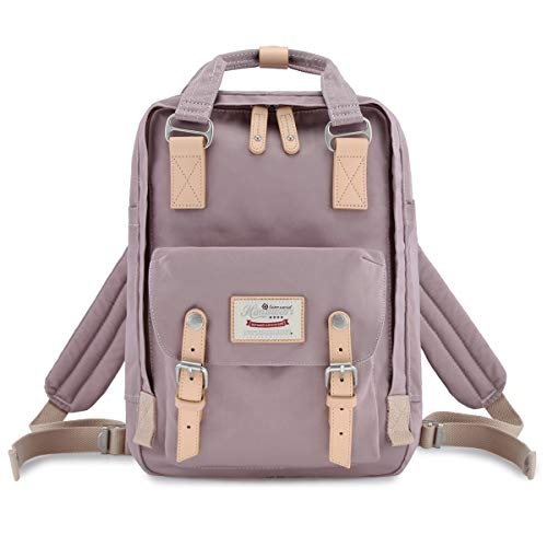 Venta Internacional- Mochila Himawari color Púrpura Vintage Impermeable 14.9'' Unisex