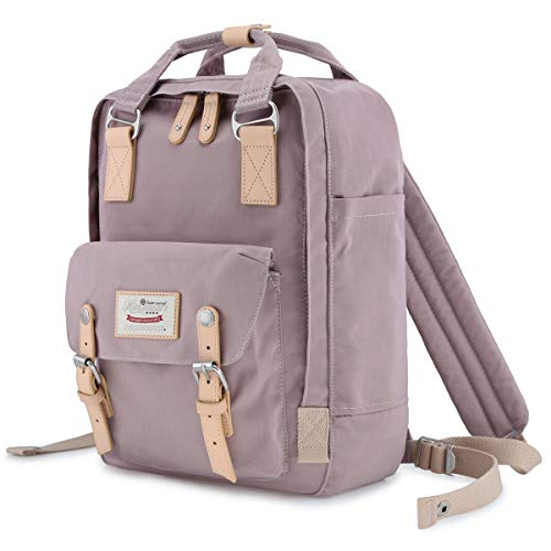 Foto 4 | Venta Internacional- Mochila Himawari color Púrpura Vintage Impermeable 14.9'' Unisex