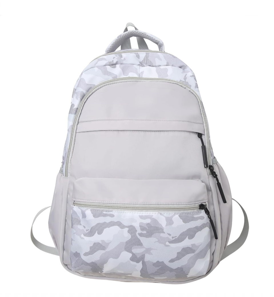 Mochila Escolar Impermeable Blanca