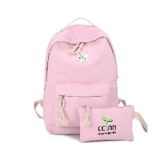 Foto 3 pulgar | Venta Internacional- Mochila Canvas Rosa Juego de 2 Piezas para Niñas y Estudiantes