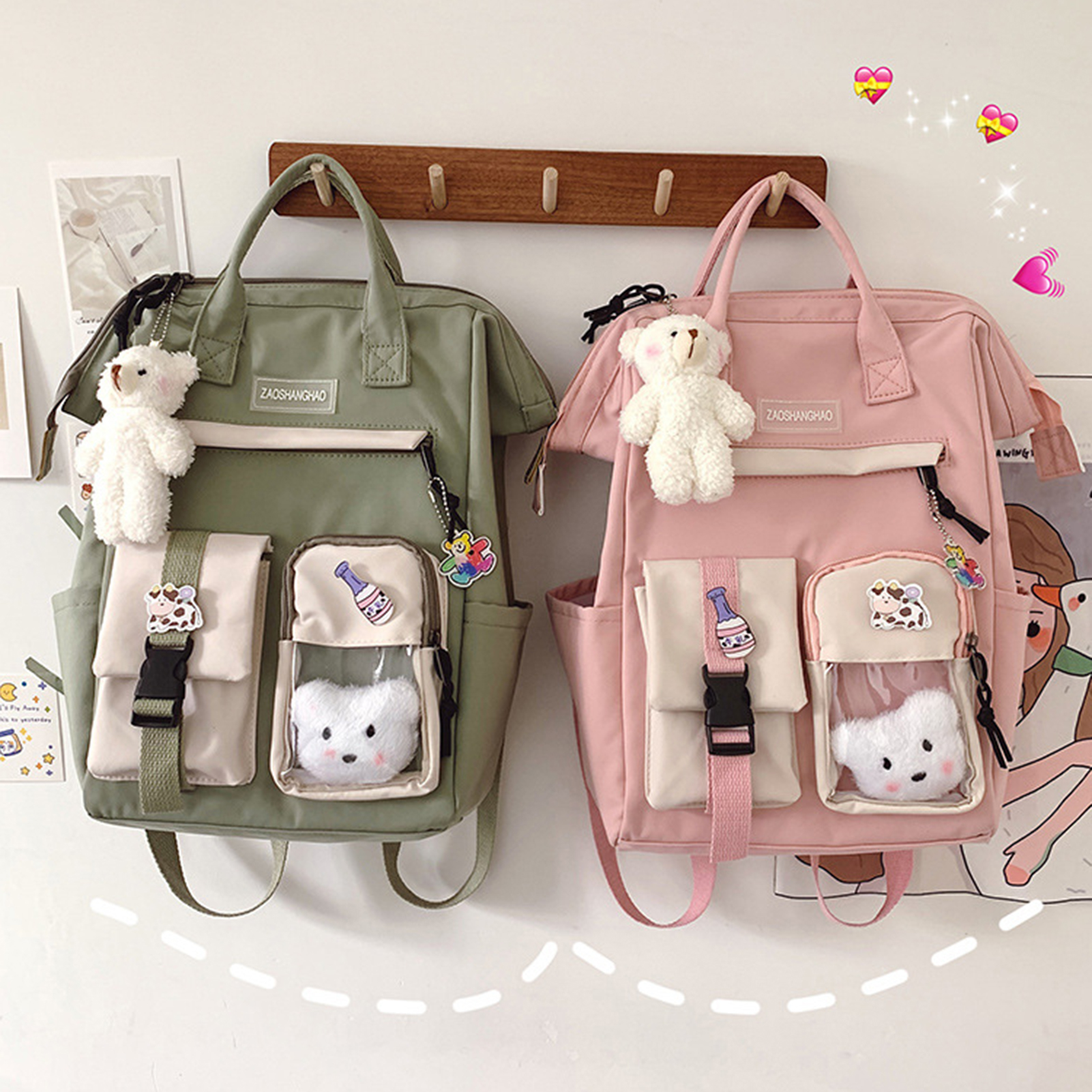 Foto 5 pulgar | Venta Internacional-mochila Genérica Kawaii Cute Para Niña, Impermeable, De Nailon