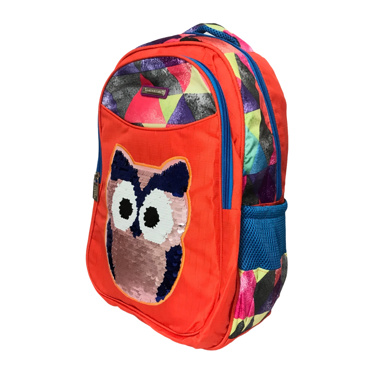 Foto 3 pulgar | Mochila Escolar Primaria De Lentejuelas Naranja