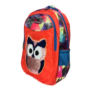 Foto 2 | Mochila Escolar Primaria De Lentejuelas Naranja
