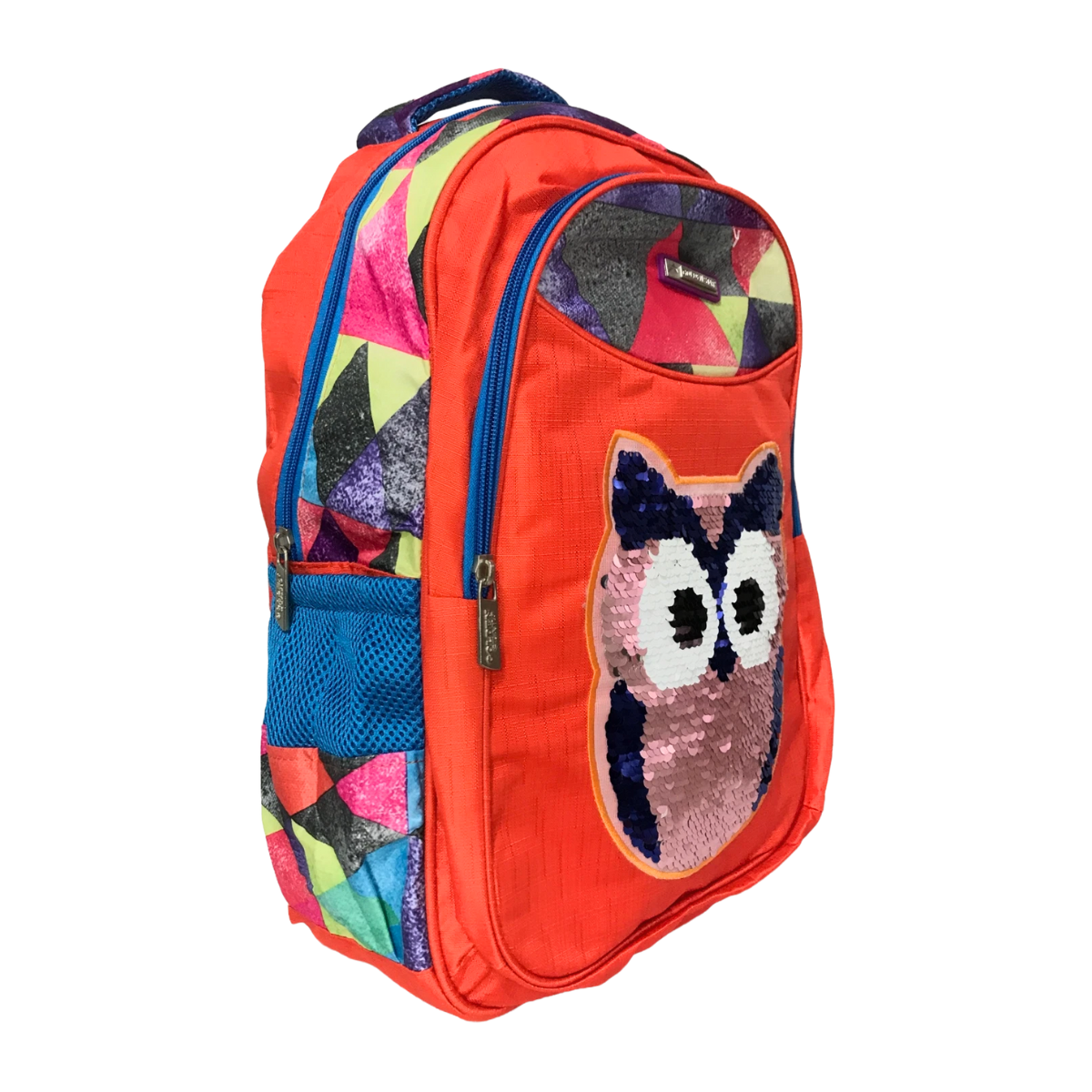 Foto 4 pulgar | Mochila Escolar Primaria De Lentejuelas Naranja