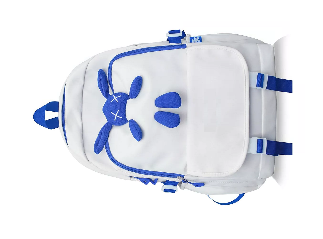 Foto 3 pulgar | Mochila Escolar De Gran Capacidad Bolsa Blanco/azul