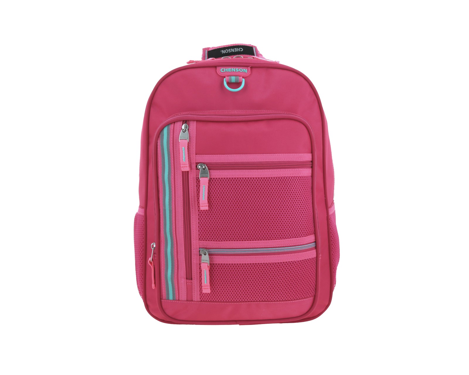 Mochila Grande Chenson Para Mujer Chey Rosa Con Porta Tablet De Hasta 10''.