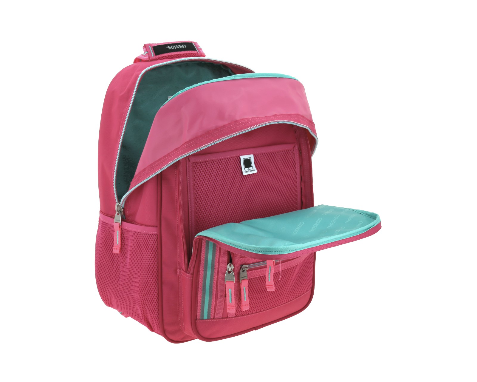 Foto 8 pulgar | Mochila Grande Chenson Para Mujer Chey Rosa Con Porta Tablet De Hasta 10''.
