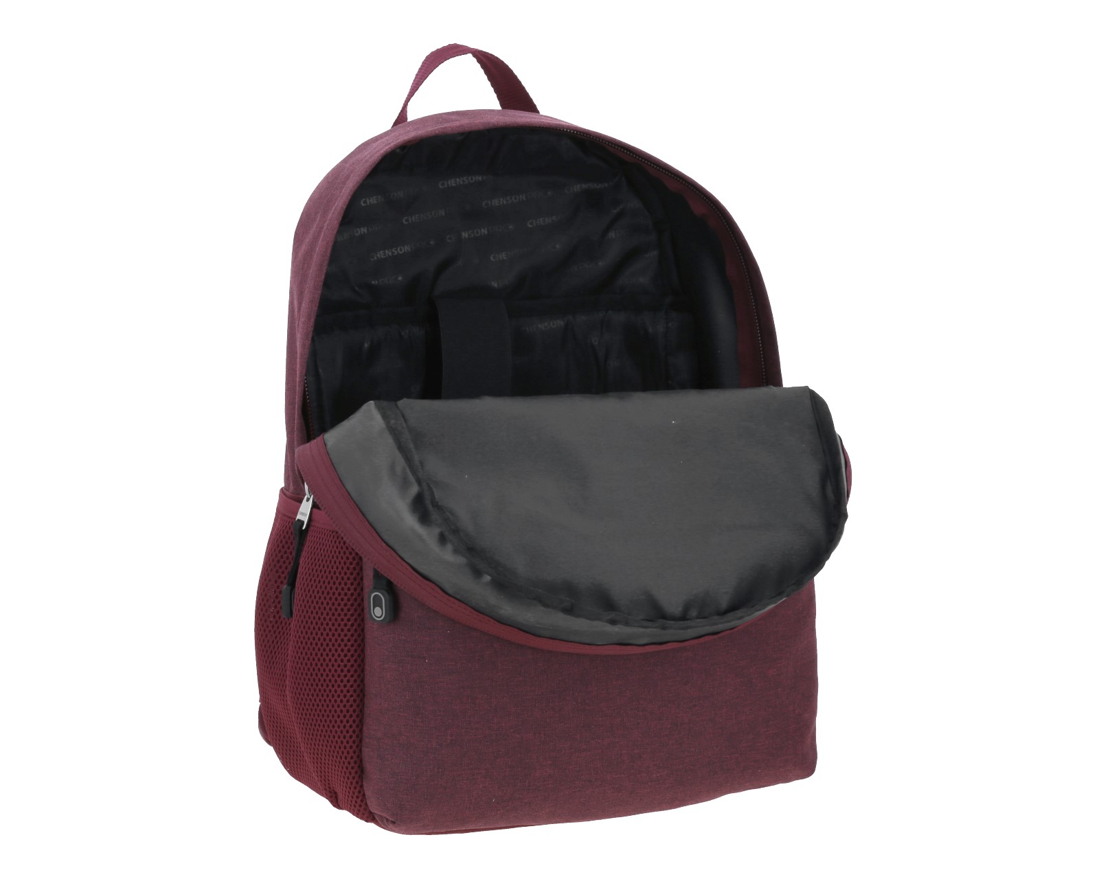 Foto 8 pulgar | Mochila Grande Chenson Pro Para Mujer Tesa Tinto Con Porta Laptop De Hasta 15''.
