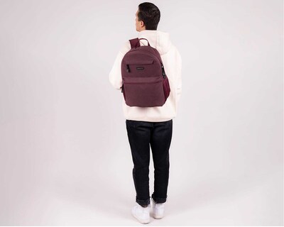 Foto 8 | Mochila Grande Chenson Pro Para Mujer Tesa Tinto Con Porta Laptop De Hasta 15''.