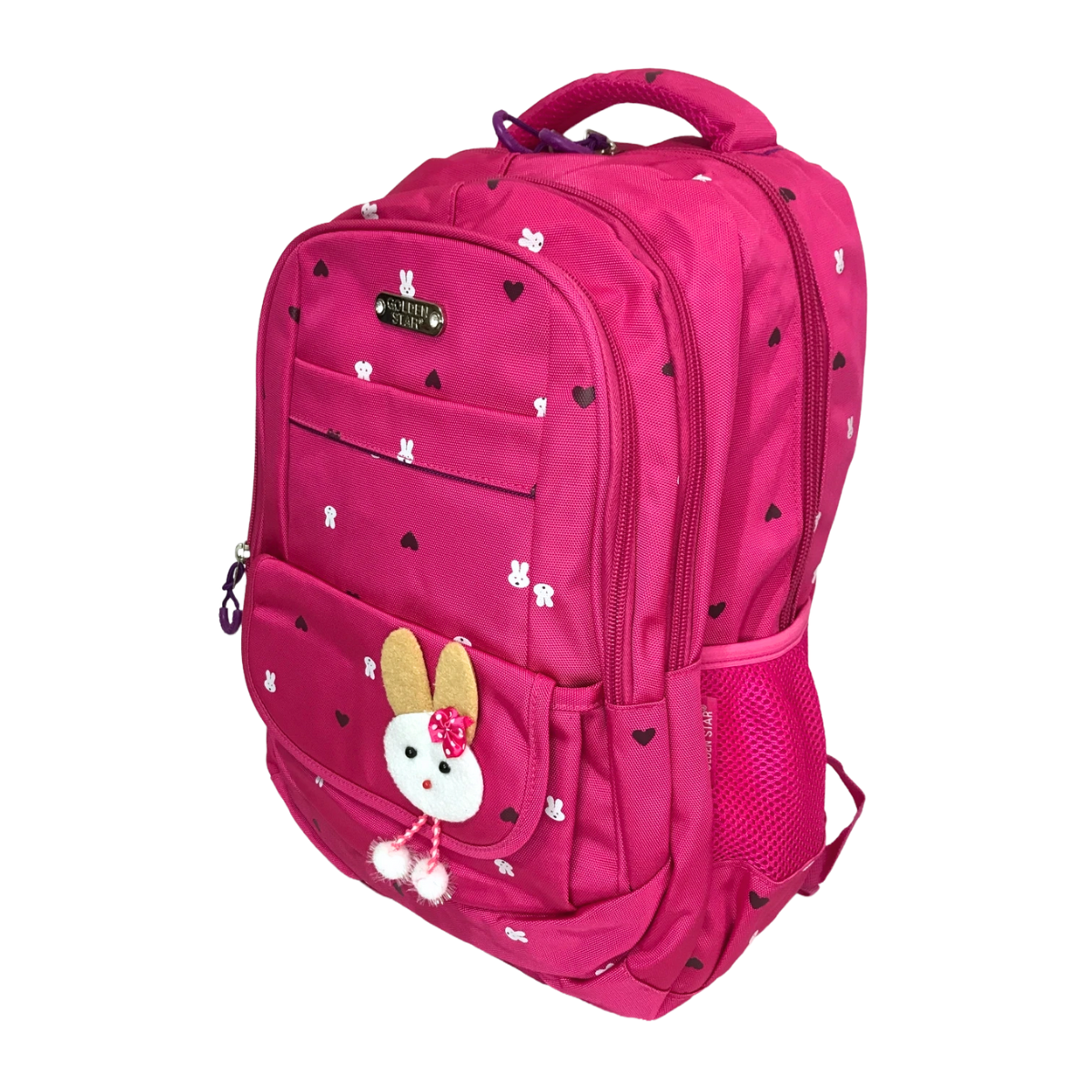 Foto 3 pulgar | Mochila Escolar Golden Star de Conejo Gf504 color Rosa