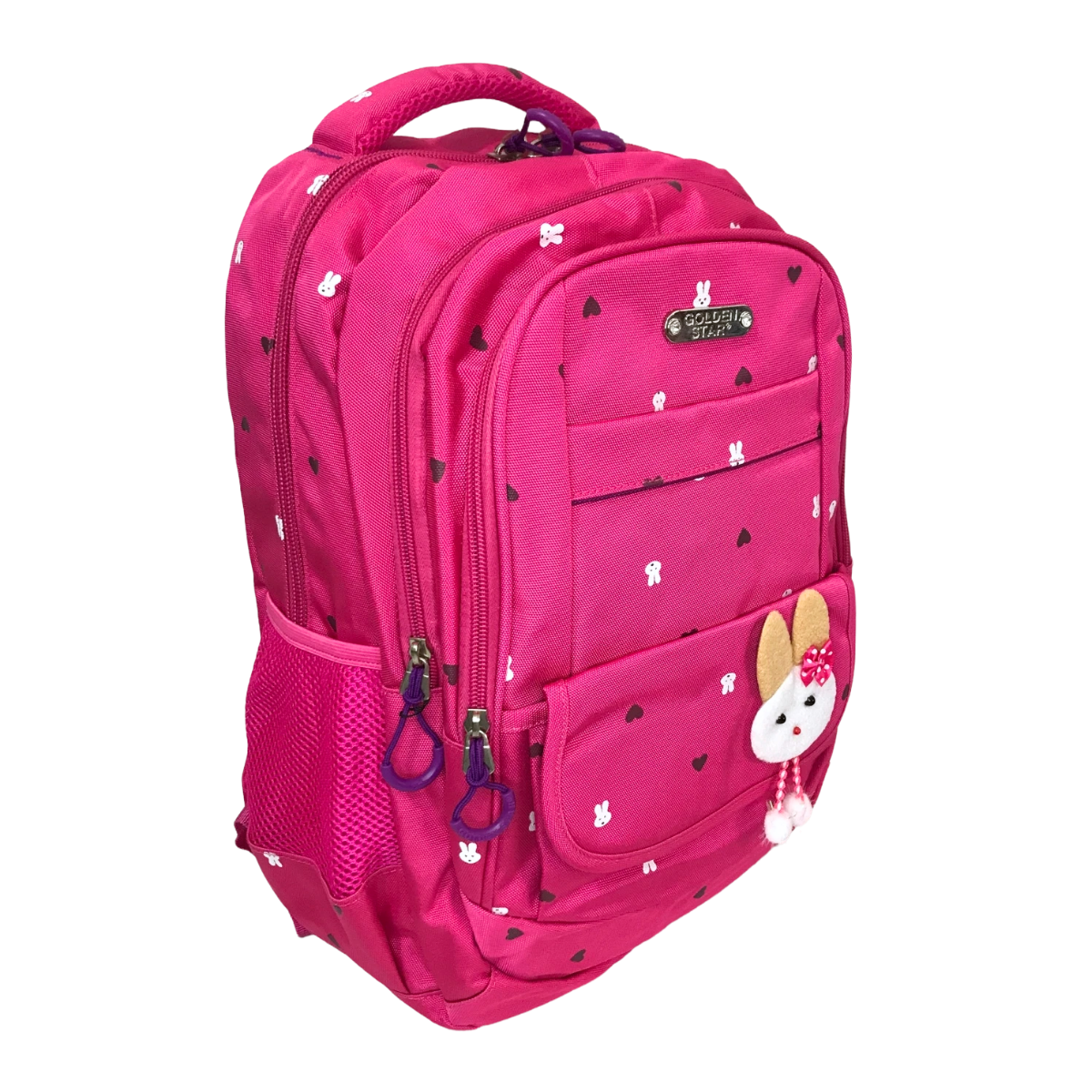 Foto 3 | Mochila Escolar Golden Star de Conejo Gf504 color Rosa