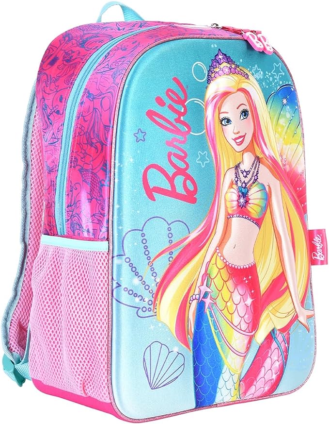 Foto 2 pulgar | Mochila Escolar Barbie Sirena Mermaid Rosa Backpack