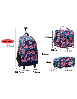 Foto 8 | Set de Mochila Escolar Us Urban Carrito con Lonchera y Lapicera para Niña