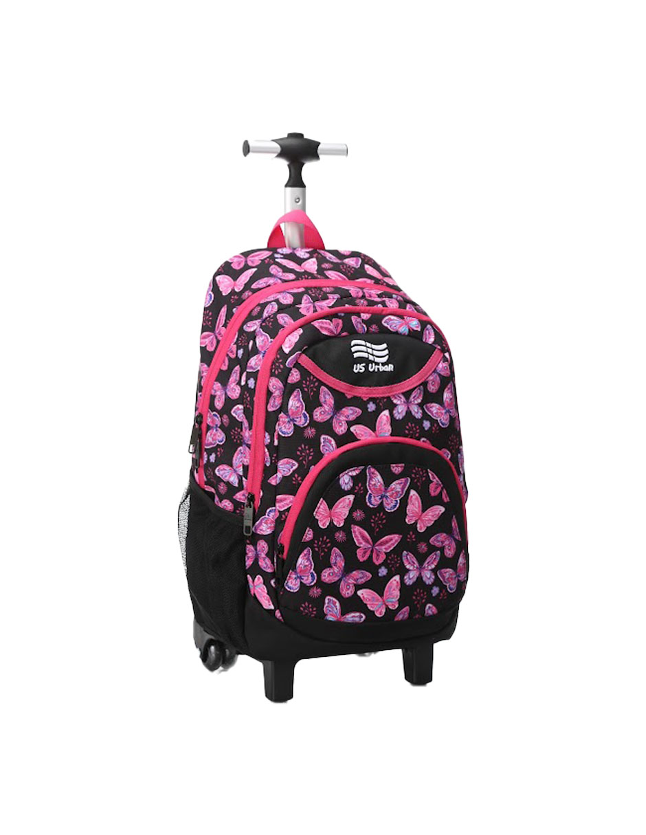 Foto 4 pulgar | Set 3 Mochila Escolar Carrito Con Lonchera Y Lapicera Niña
