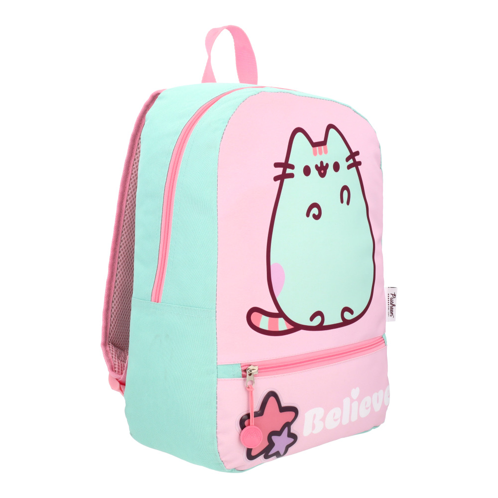 Foto 3 pulgar | Mochila Escolar Pusheen The Cat Believe Rosa Menta