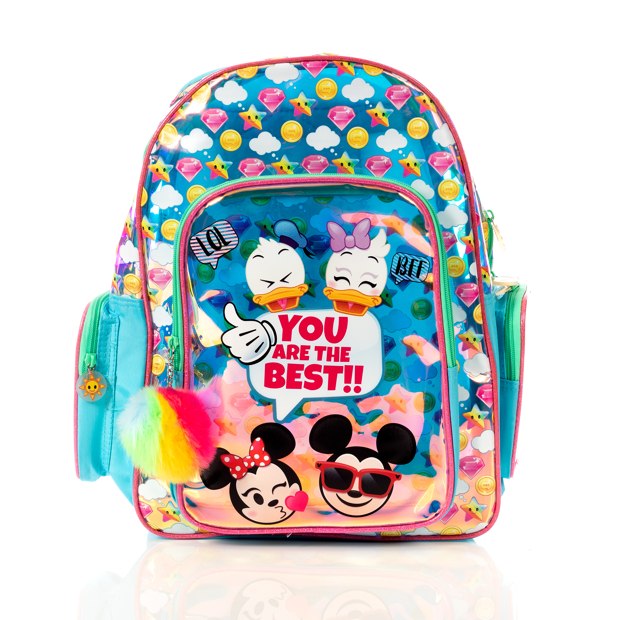 Foto 1 | Mochila Disney Emoji Mickey, Donald, Daisy y Minnie Multicolor