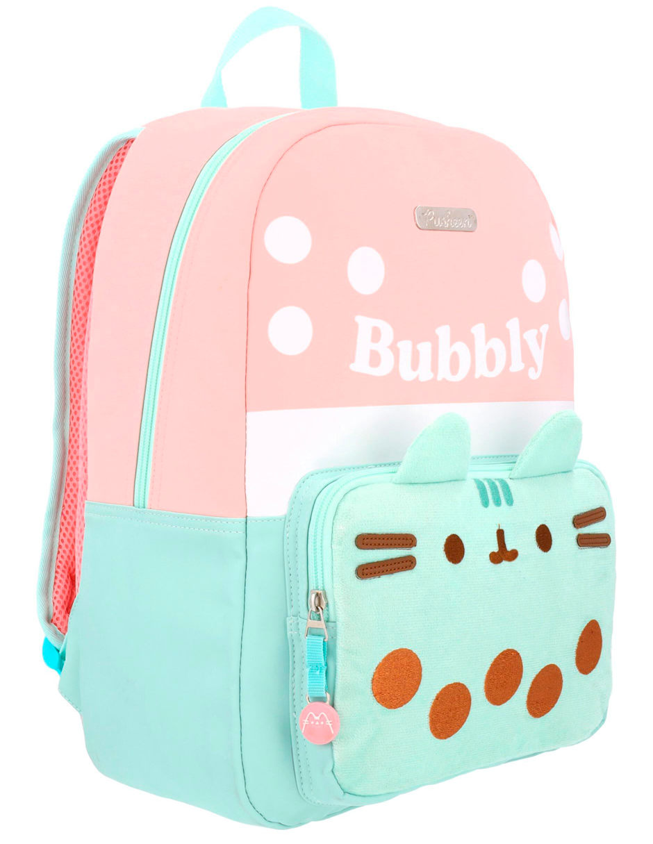 Foto 4 pulgar | Mochila Escolar Gato Pusheen The Cat Boba Tea Taza De Te Bubbly