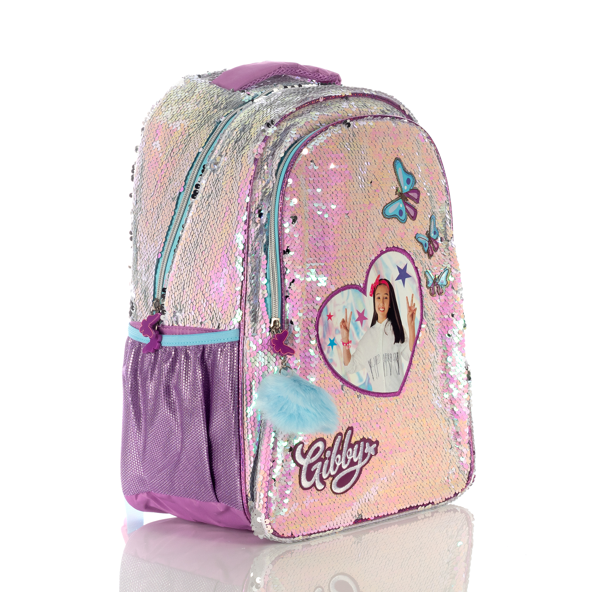 Foto 2 | Mochila Gibby Sequins Butterfly para Niñas