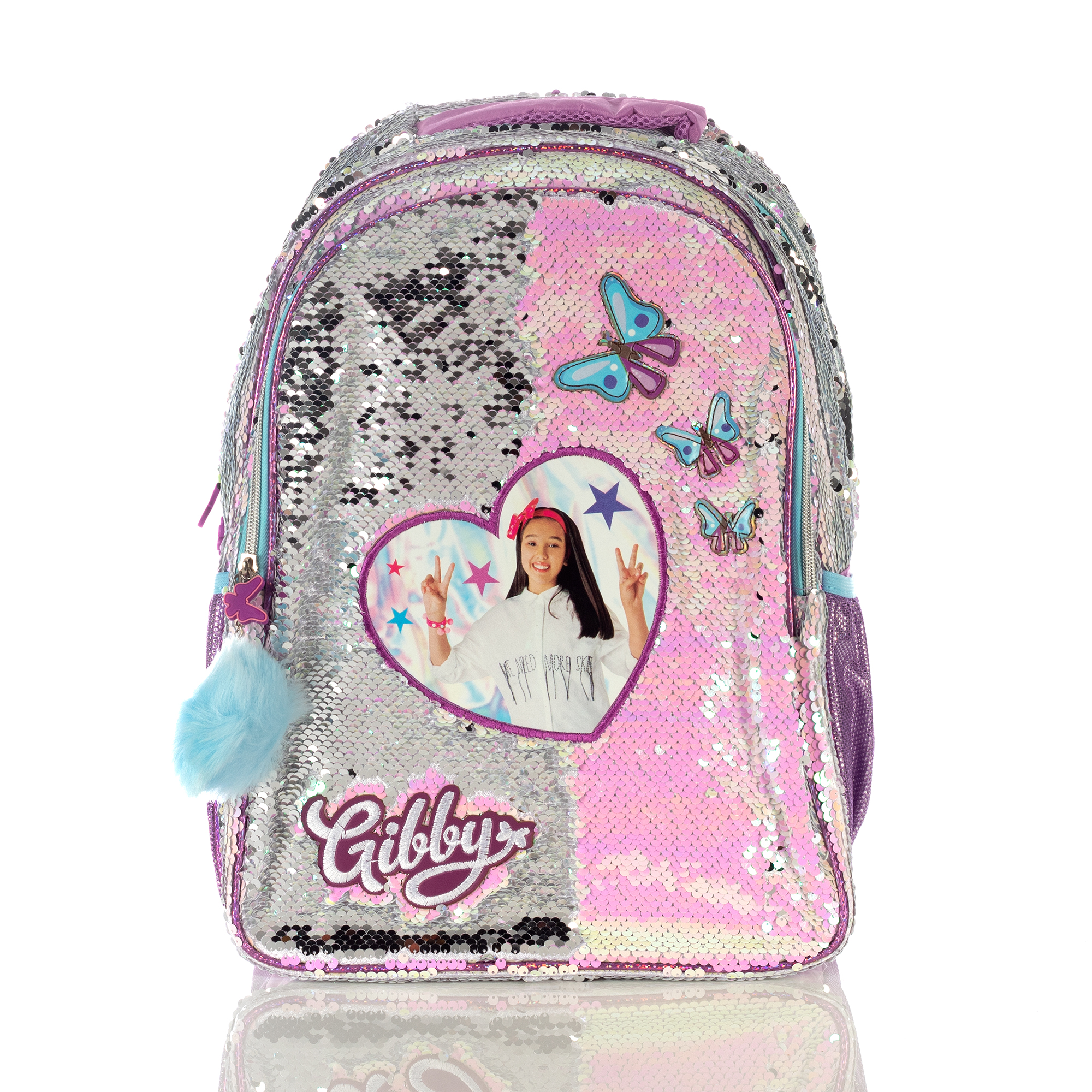 Foto 6 pulgar | Mochila Gibby Sequins Butterfly para Niñas