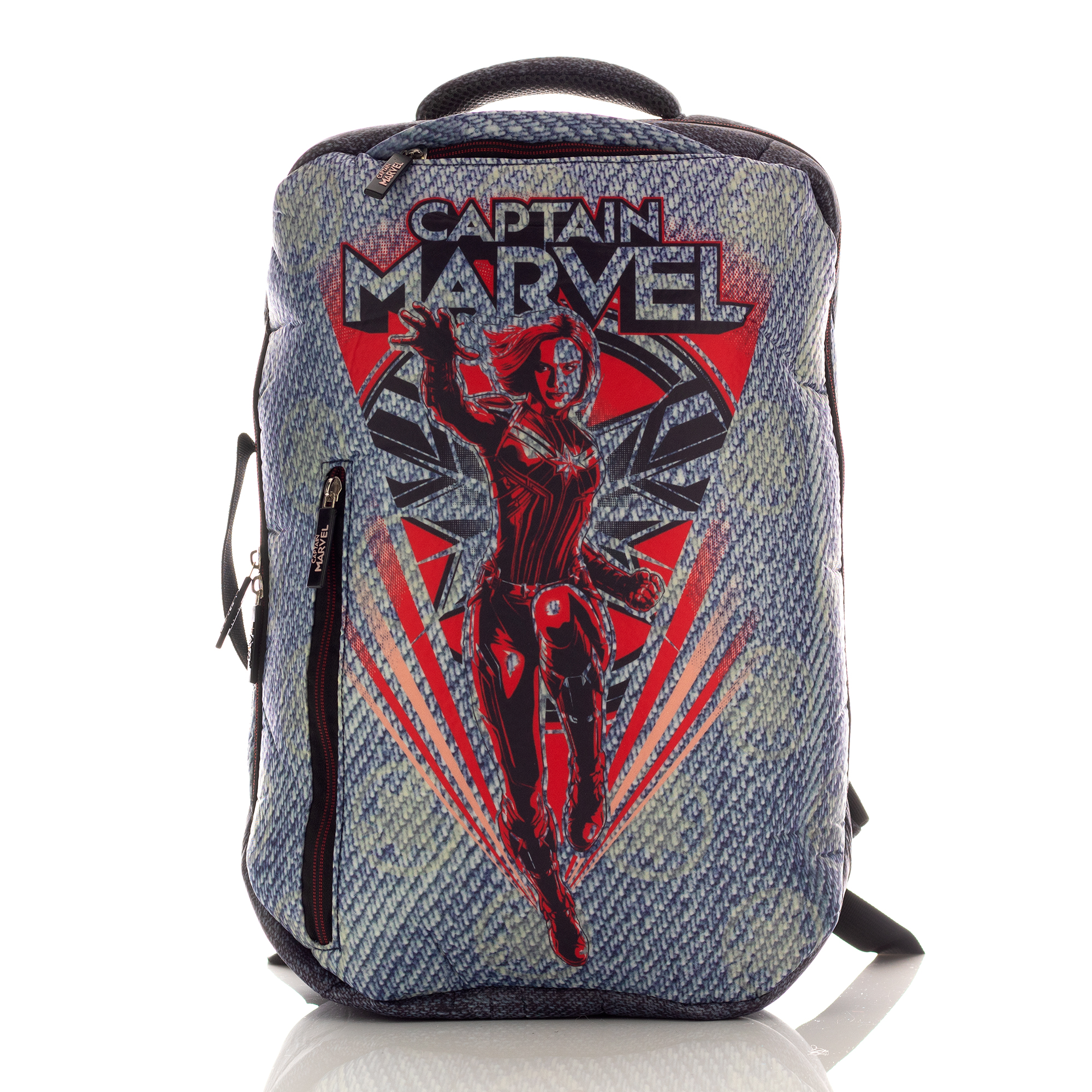 Foto 2 pulgar | Mochila Marvel Capitana Marvel