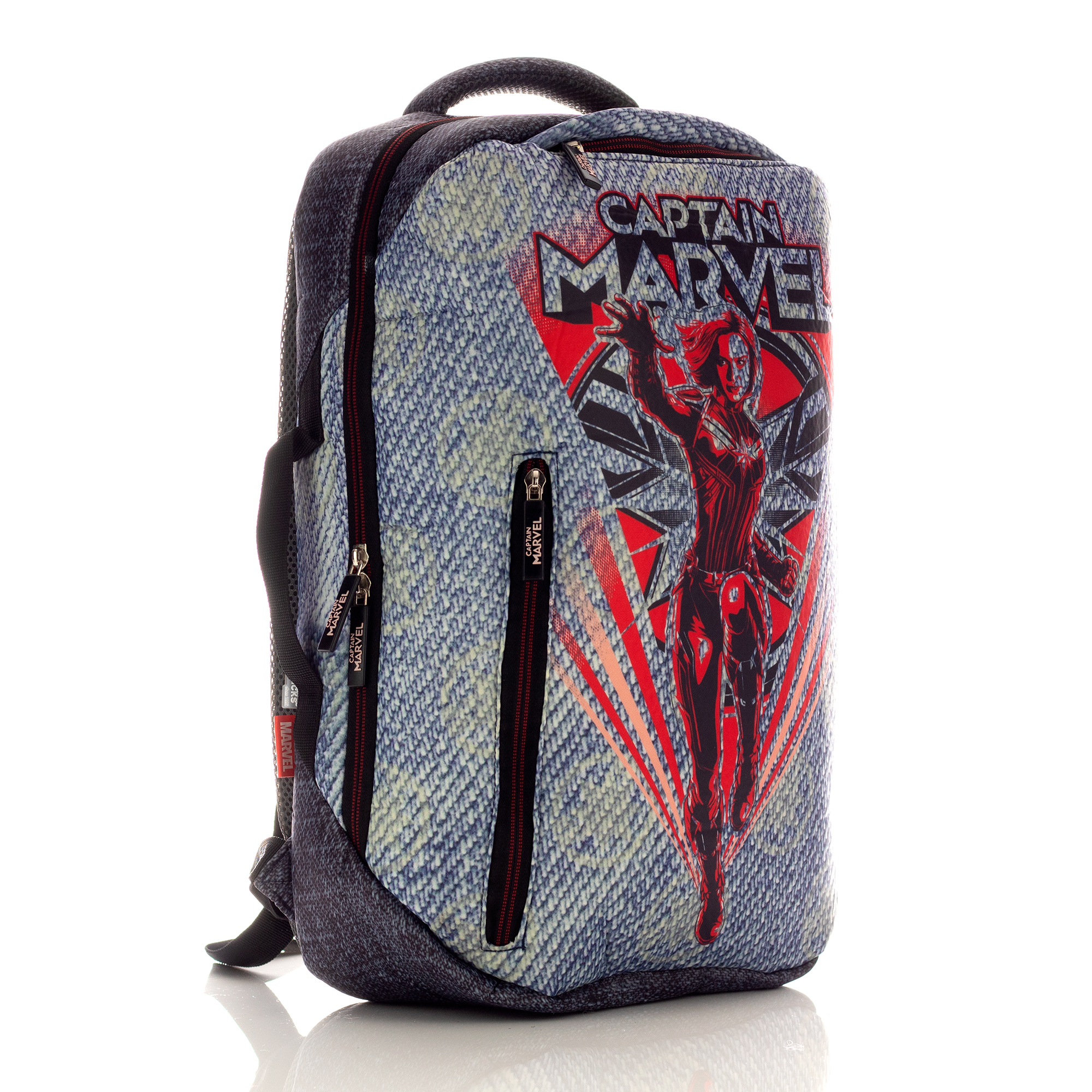 Foto 3 pulgar | Mochila Marvel Capitana Marvel