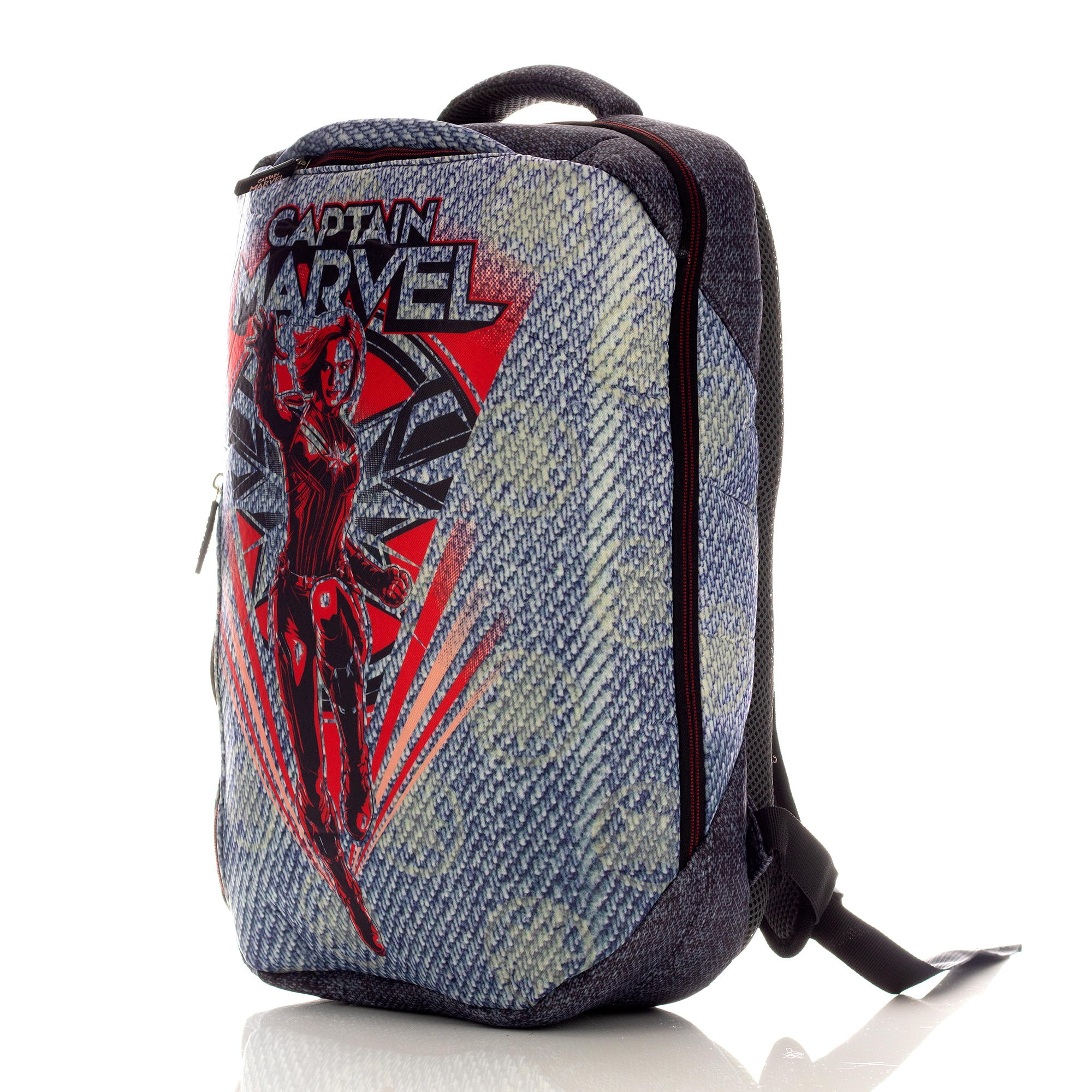 Foto 4 pulgar | Mochila Marvel Capitana Marvel