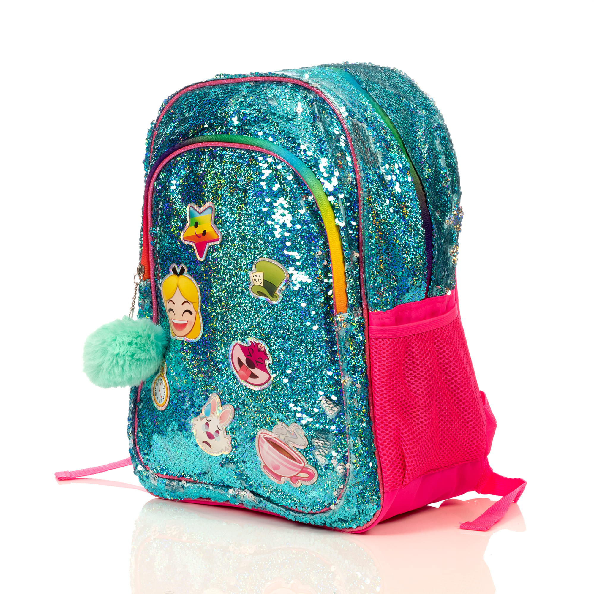Foto 4 pulgar | Mochila Disney Emoji Alicia en el Pais de las Maravillas Azul