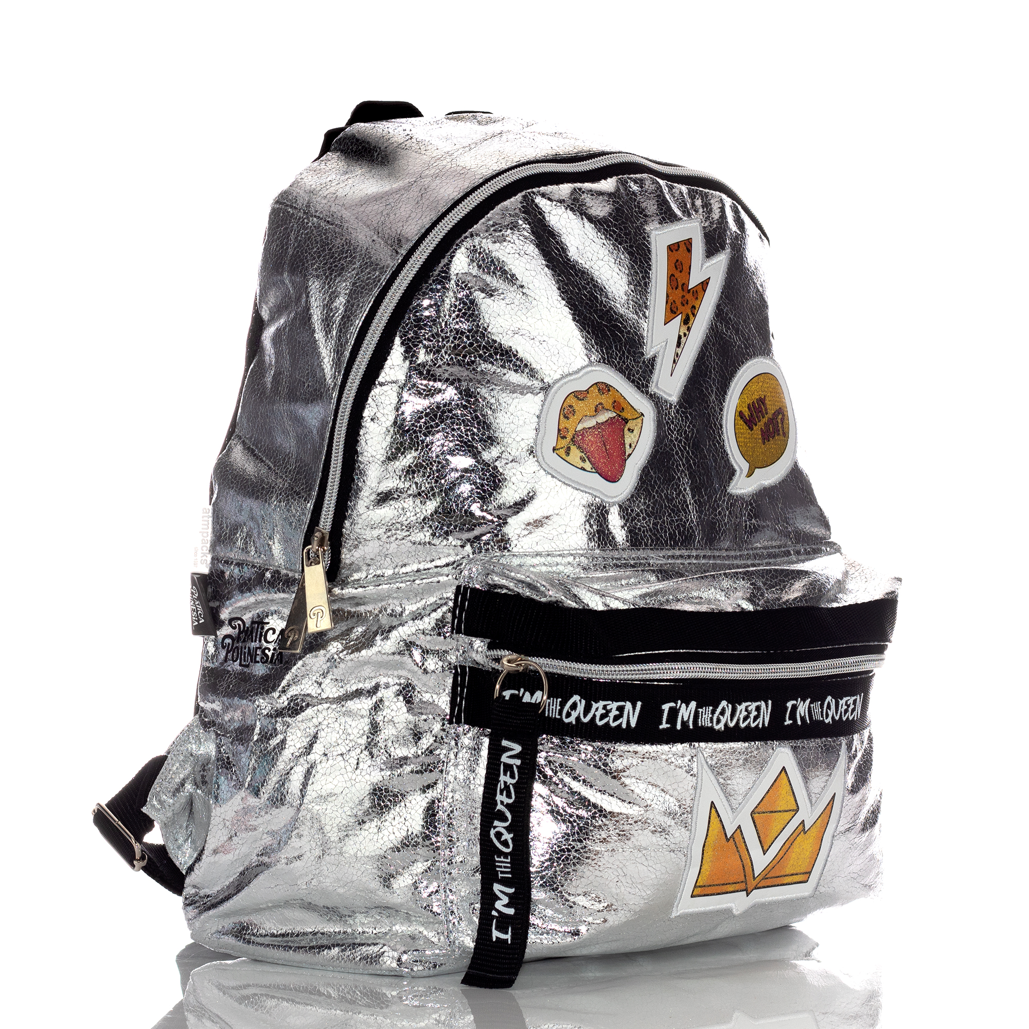 Foto 3 pulgar | Mochila Los Polinesios Silver Queen