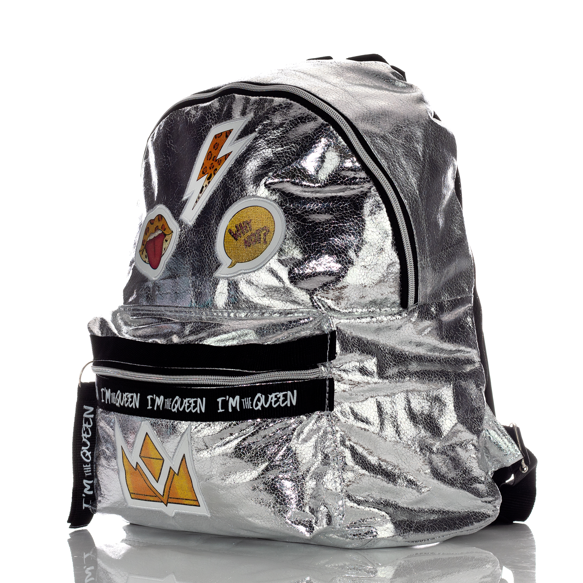 Foto 4 pulgar | Mochila Los Polinesios Silver Queen