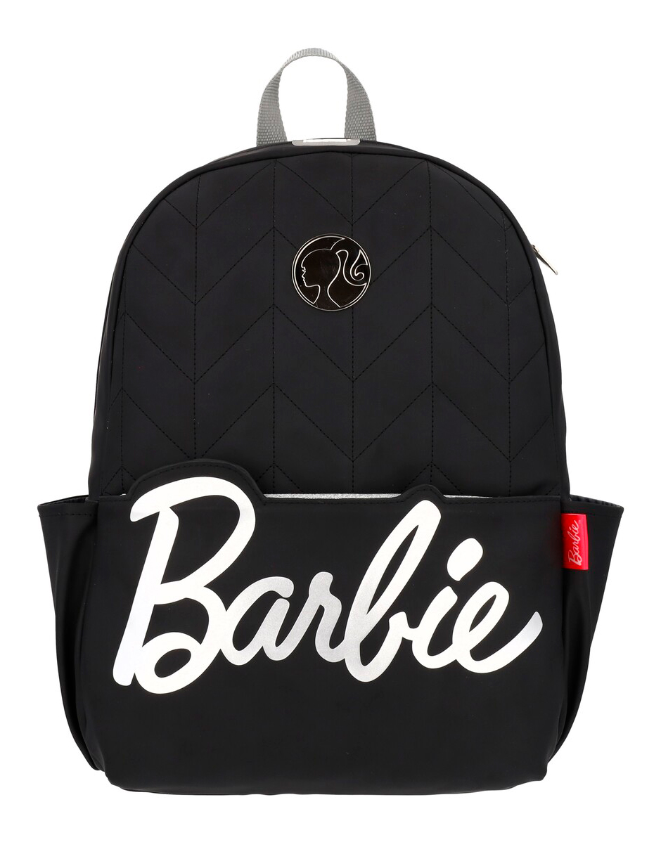 Mochila Juvenil Escolar Barbie Negra Backpack