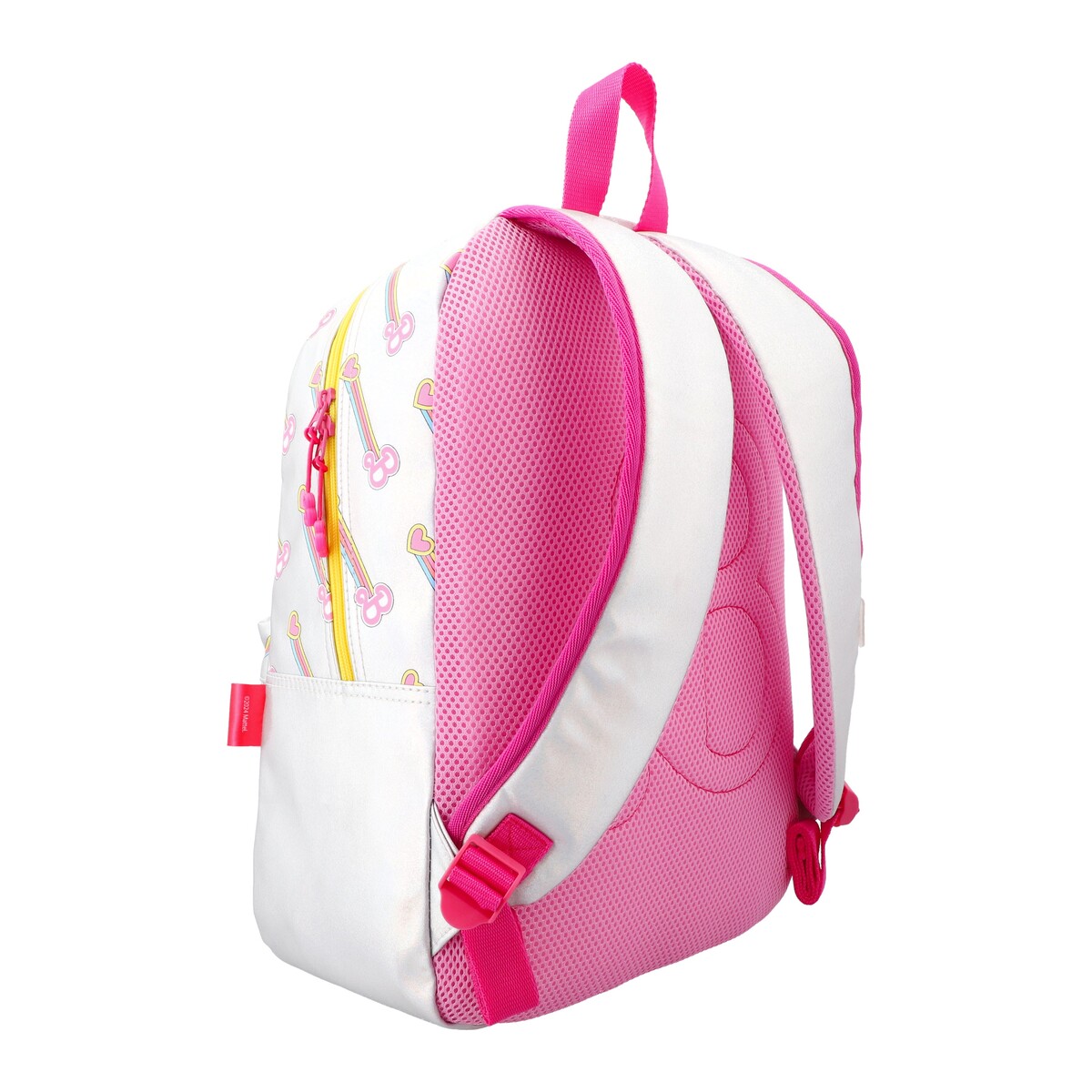 Foto 4 | Mochila Escolar Barbie Plateado Brillante con Múltiples Compartimentos