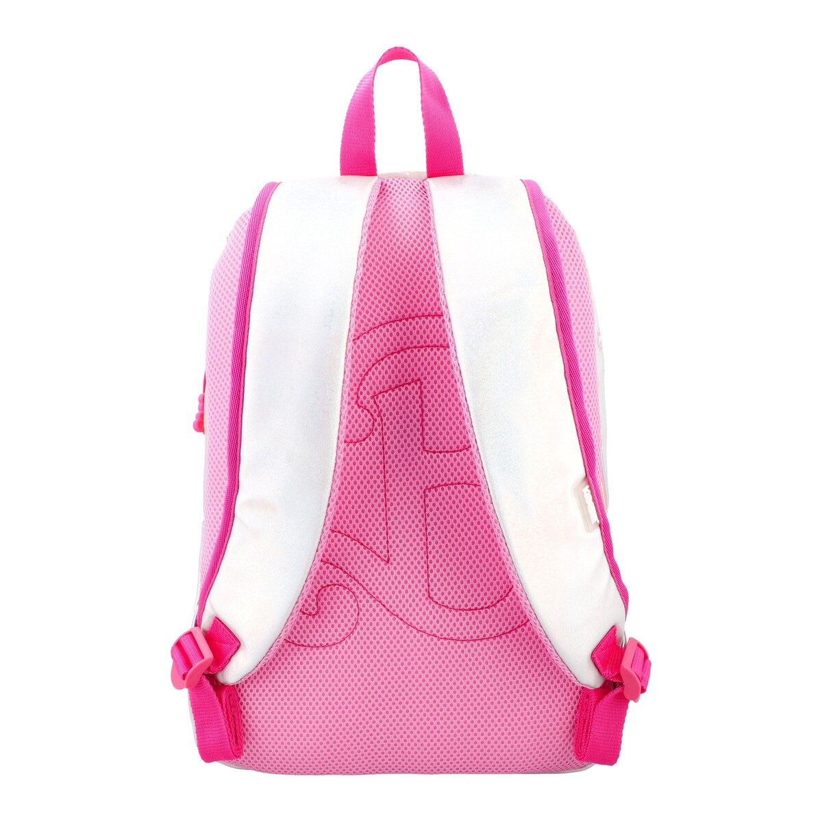 Foto 5 | Mochila Escolar Barbie Plateado Brillante con Múltiples Compartimentos