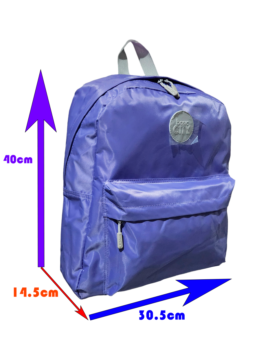 Foto 4 | Mochila Ligera Basic City Lila Claro Juvenil Nueva Original