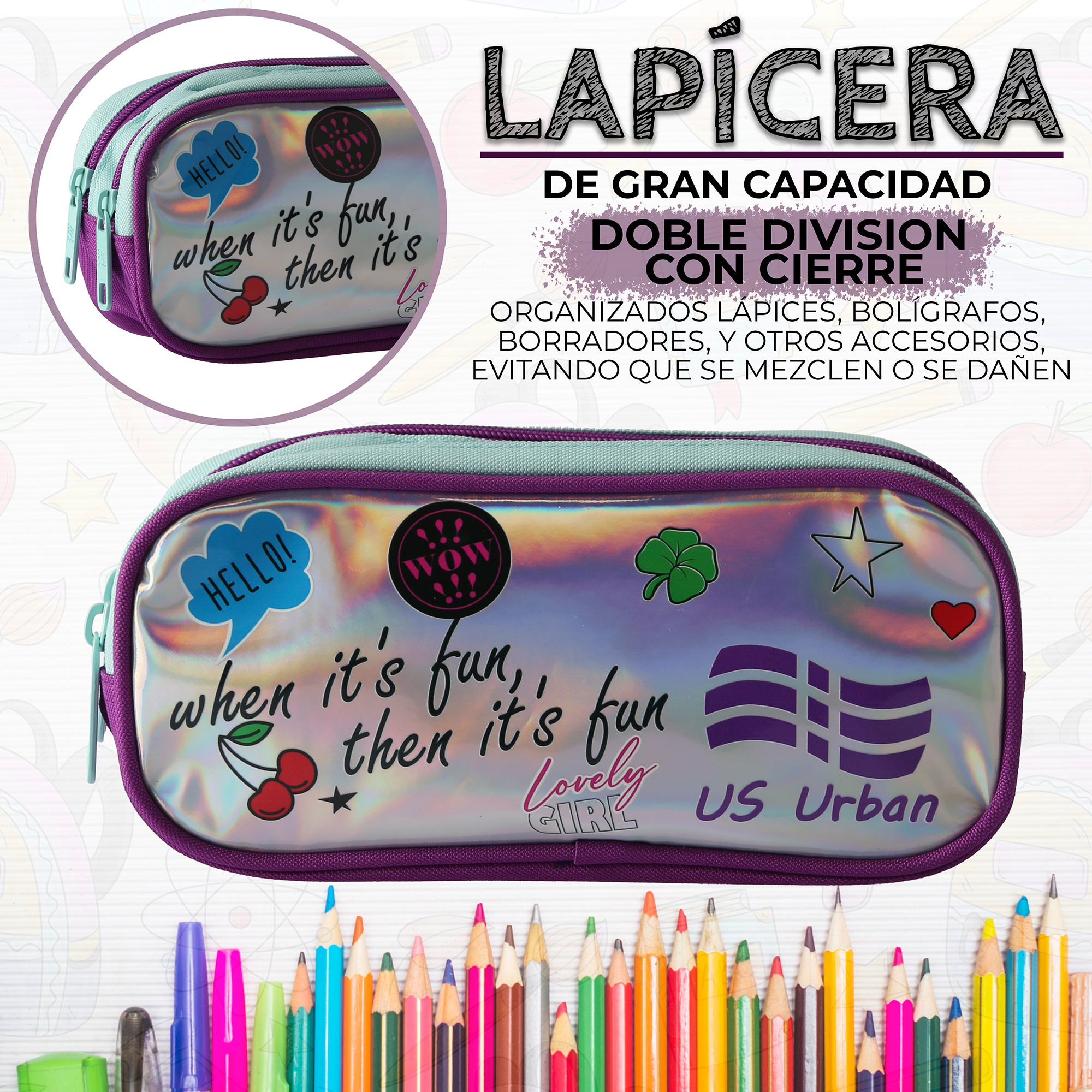 Foto 8 pulgar | Set Mochila Escolar Carrito Con Lonchera Y Lapicera 3 Piezas