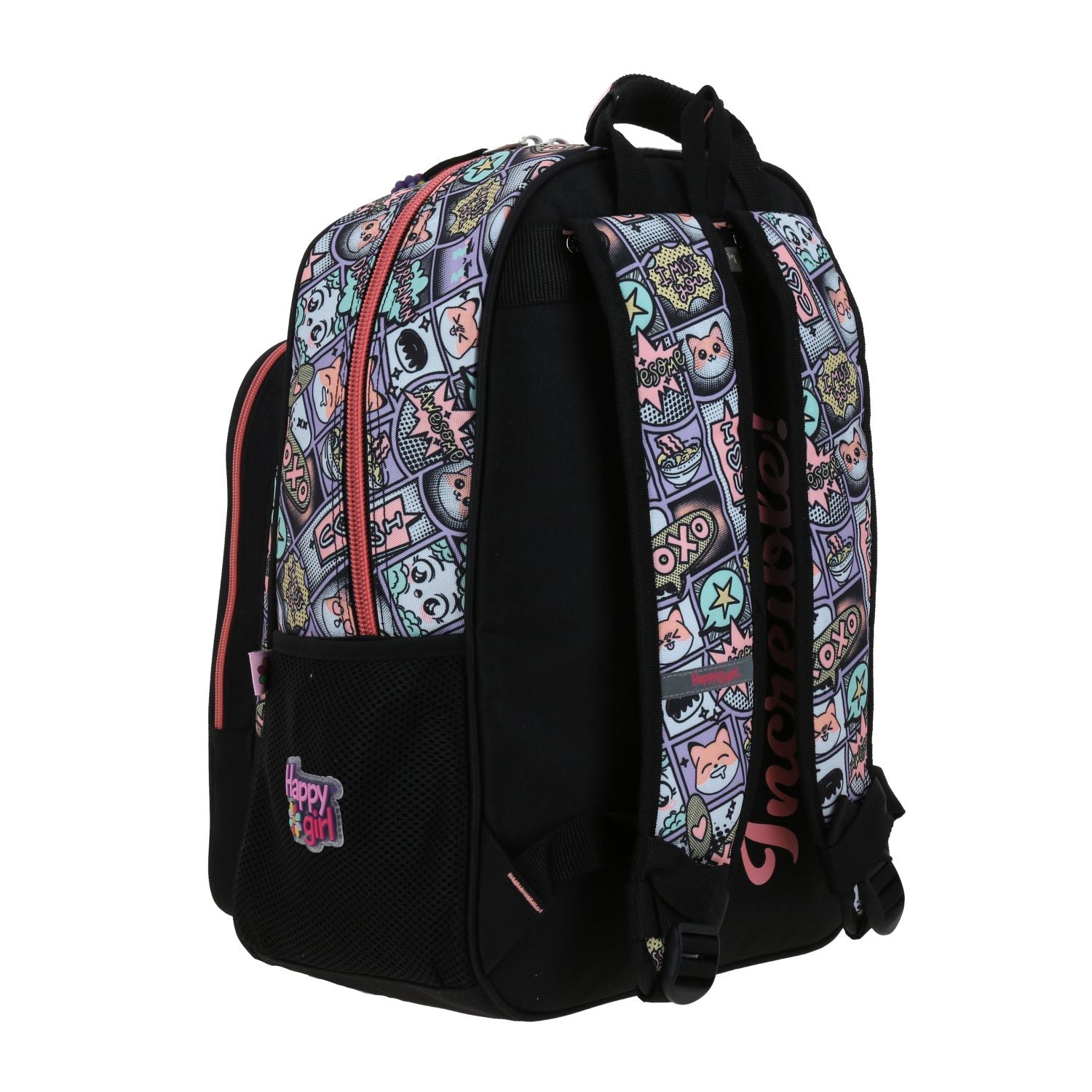 Foto 4 pulgar | Mochila Chenson Mixco Happy Girl Negra para Niña