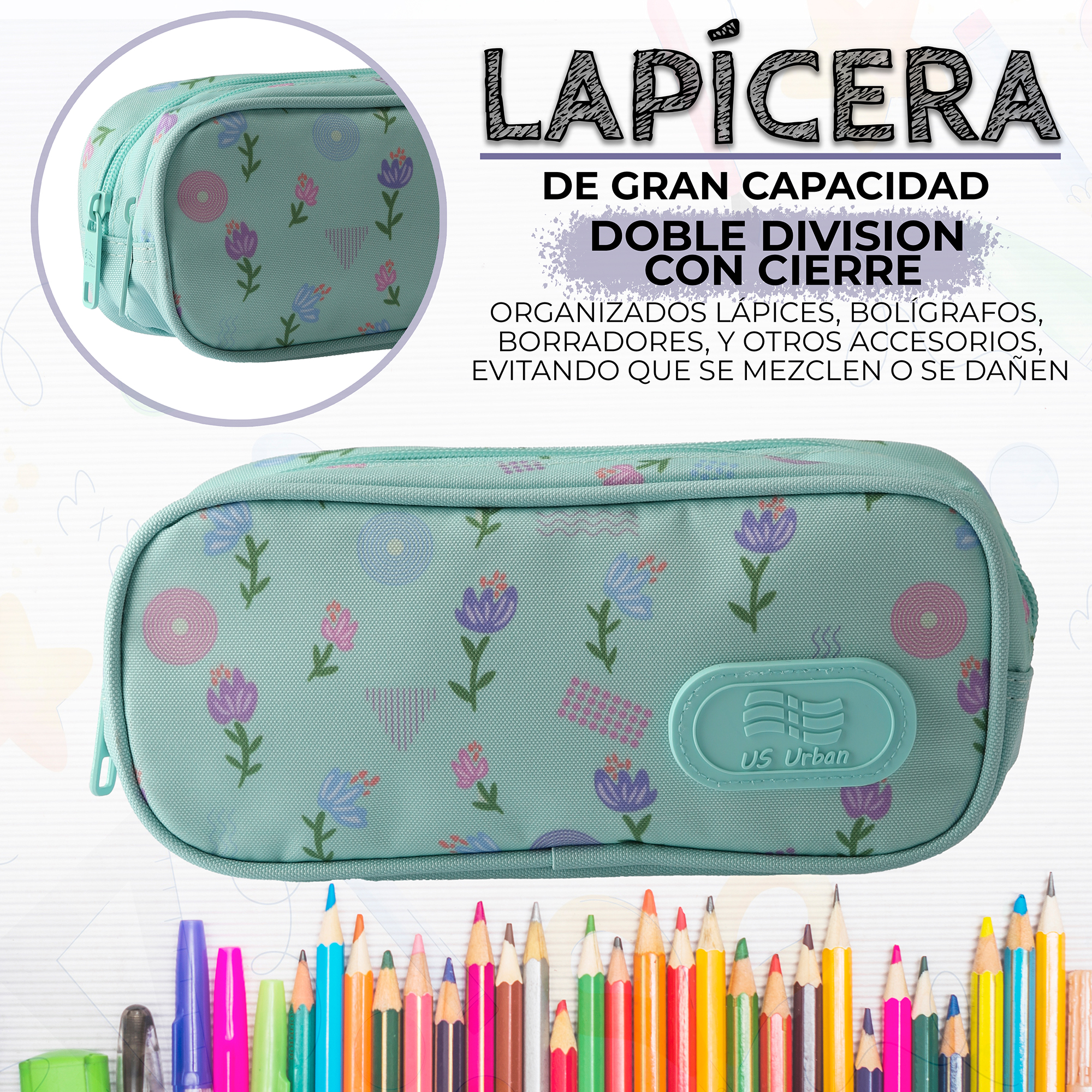 Foto 7 | Set Mochila Escolar Carrito Con Lonchera Y Lapicera 3 Piezas