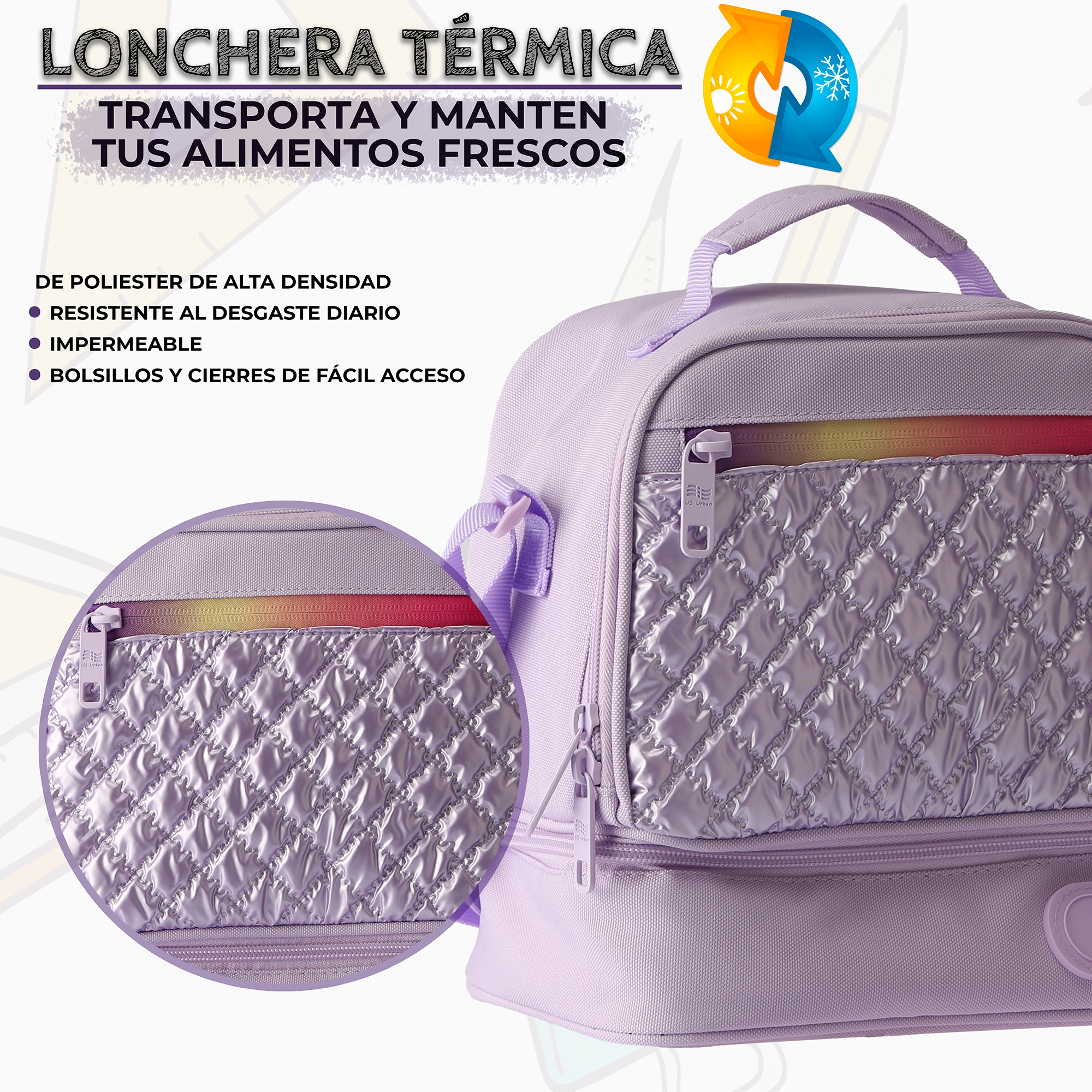 Foto 7 pulgar | Set Mochila Escolar Carrito Con Lonchera Y Lapicera 3 Piezas