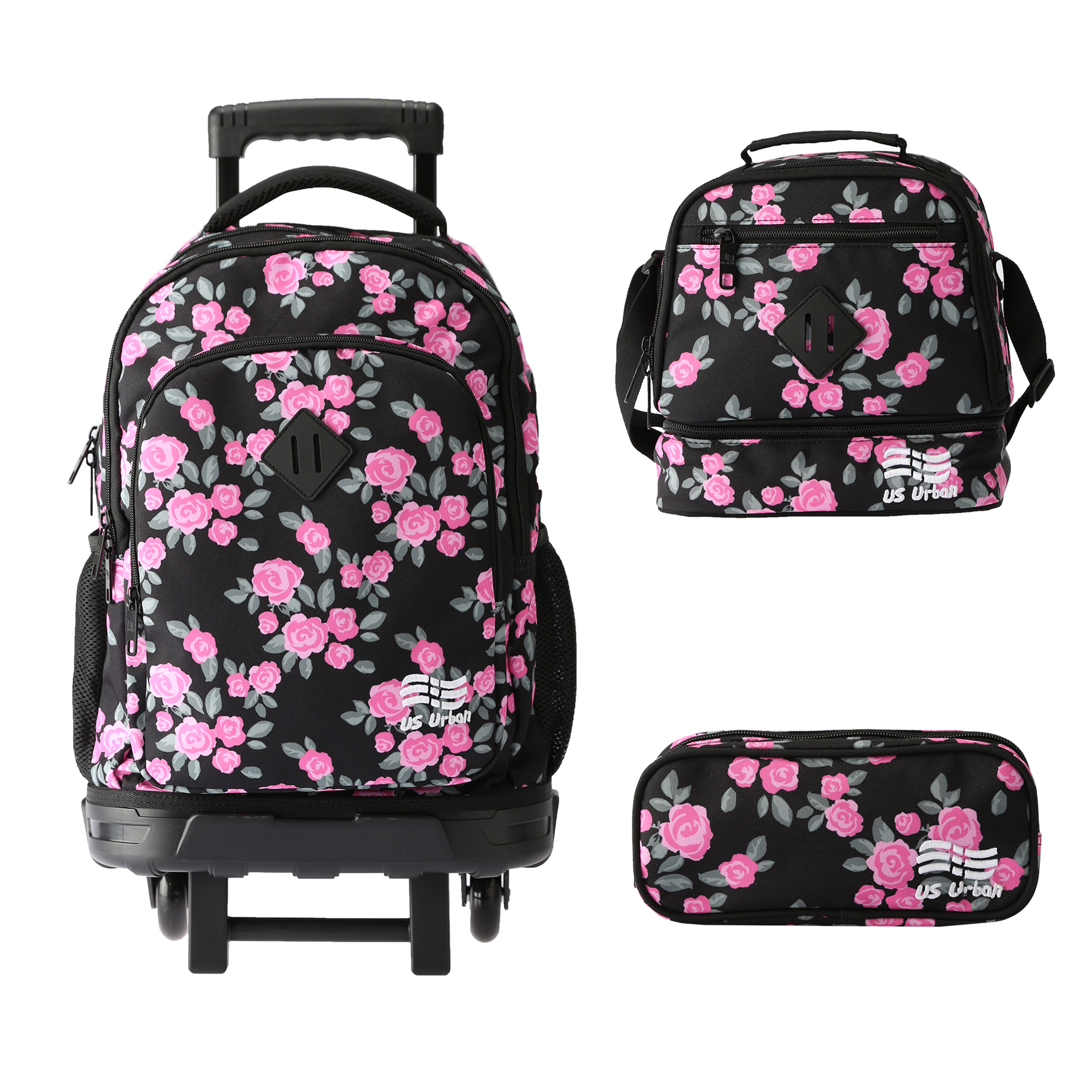 Foto 1 | Set Mochila Escolar Carrito Con Lonchera Y Lapicera 3 Piezas
