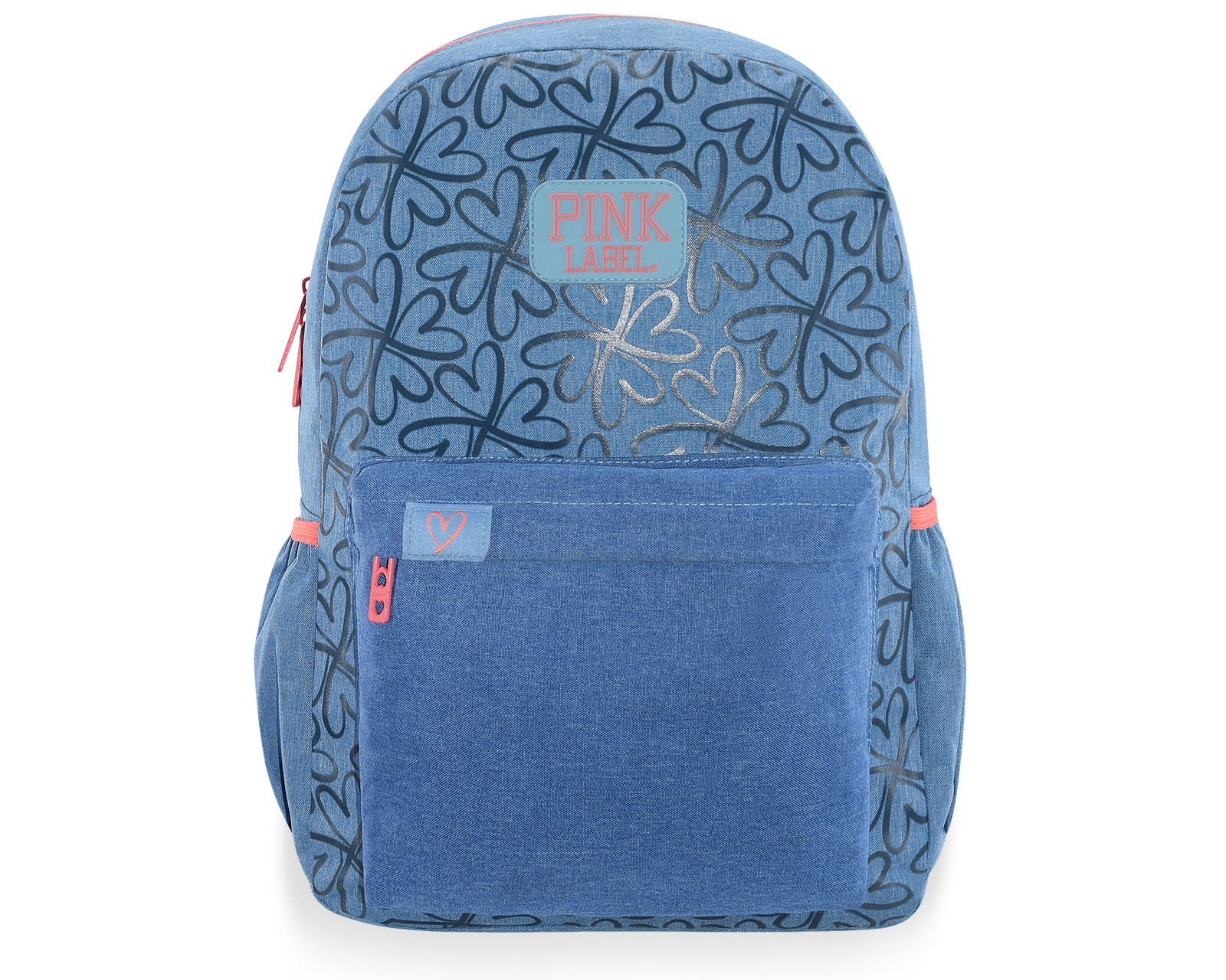 Mochila Pink Label Flores Azul