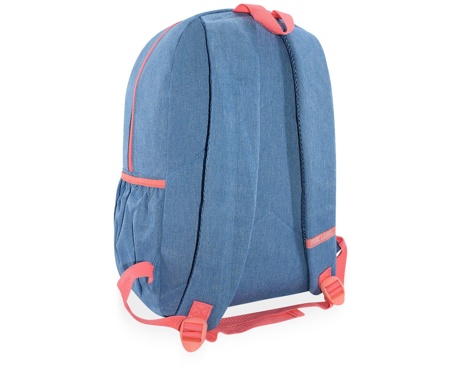 Foto 4 pulgar | Mochila Pink Label Flores Azul