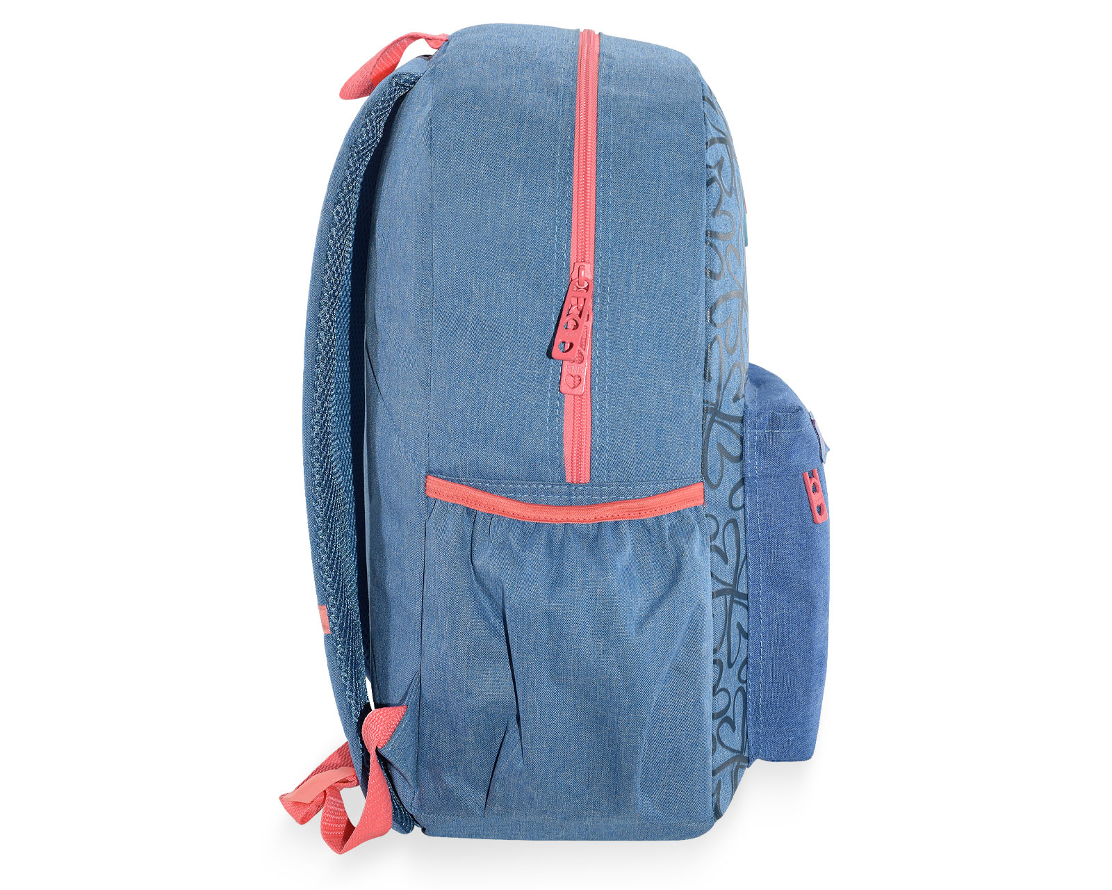 Foto 5 pulgar | Mochila Pink Label Flores Azul